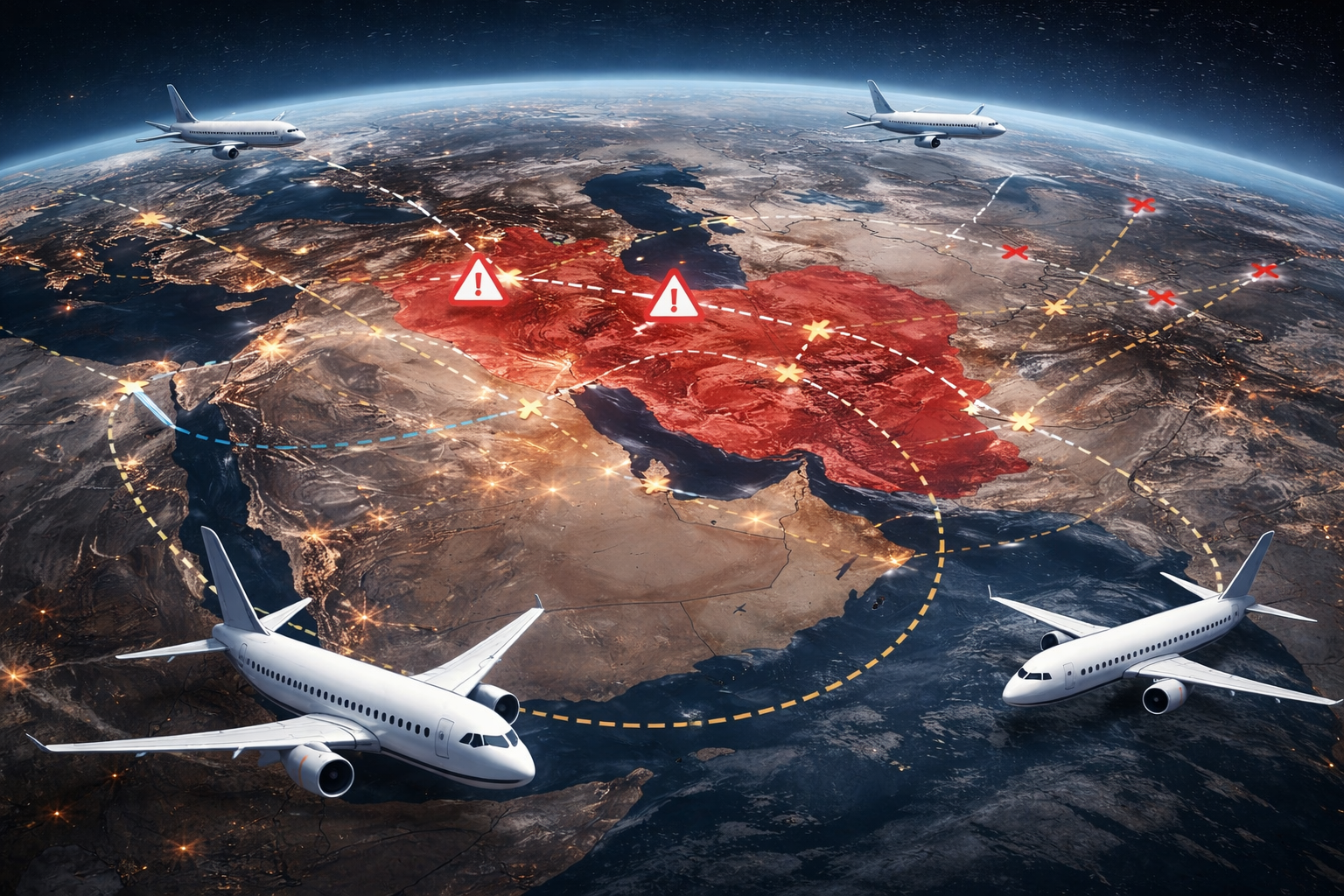 crisis-aviacion-cierres-espacio-aereo-oriente-medio-2026